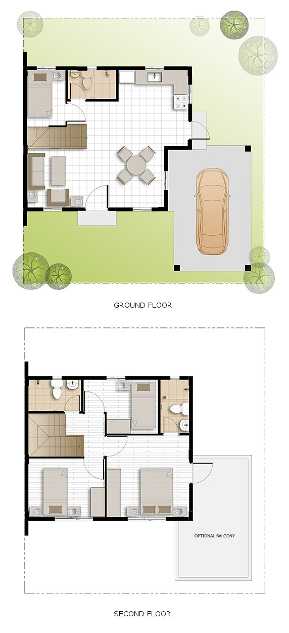 Dani Floor Plan House and Lot in Aklan