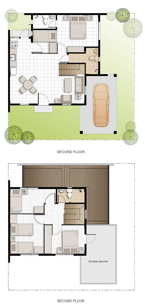 Ella Floor Plan House and Lot in Aklan