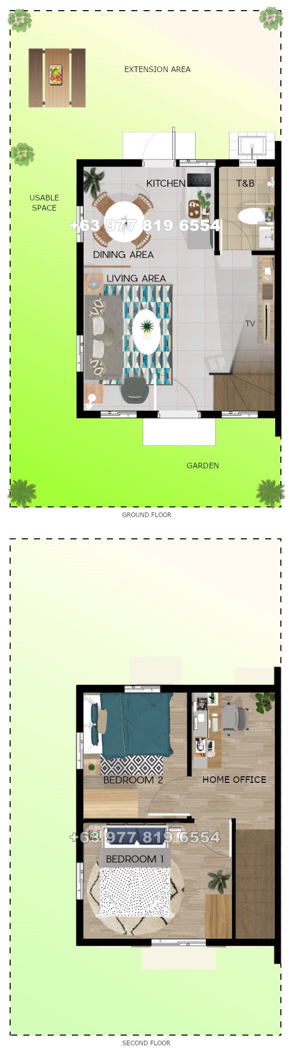 Frielle Floor Plan House and Lot in Aklan